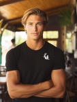 Wave Rider Tee - Vintage Surf Series - Black - Small