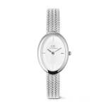 Juliette Braided Mesh White Sunray Silver Watch
