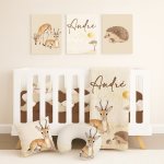 Brown Safari Springbok Cot Bedding Set Safari Springbok Set