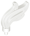 Parts Plume Feather Triple Compact Flame Water 64647 - White