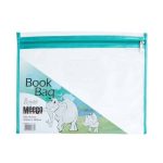 Zip Book A4 Clear Turq Meeco