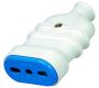 16A 2P+E 250V Trailing Socket White