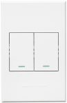 3V100 2LEVER Bell Press Switch 100X50MM 3 - White