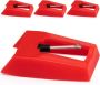 4PCS Ruby Turntable Replacement Stylus Needles For Vinyl Lp Players