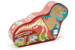 Scratch Europe Double Sided PUZZLE100 Piece Dino Skin & Bones