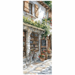 Tear Resistant Door Print Old Vintage Village
