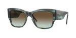 Vogue - Woman Square Sunglasses - Black And Blue