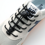 1PAIR Tieless Elastic Shoe Laces - Heavy Duty No Tie Shoelaces For Adult With Strong Lock And Speed Shoestrings