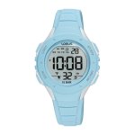 LORUS Digital Light Blue Silicone Unisex Watch R2365PX9