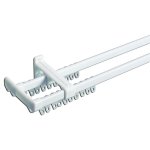 Curtain Track Steel Dbl Curtain Rail - 3 Metre