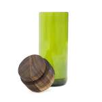 Recycled Storage Glass Jars - Green Short Lid Option - B