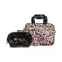 Toiletry Bag Set Leopard And Black 3PCS