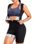 Women's 3-IN-1 Sauna Suit Bodysuit Sports Training Full Body Shaper Fitness Waist Trainer Sleeveless Sweat Tank Top Women's Activewear