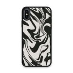 Custom Printed Tpu Cases - Apple Iphone X Apple Iphone XS & 39 Black Swirl& 39 By