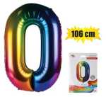 Balloon Helium Foil Rainbow 0 106CM F-04 Marketplace Brits Bros