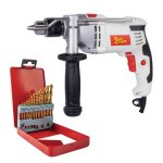 Tork Craft 850W Impact Drill 13MM With Drill Bit Set TORKIT014
