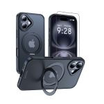 Rayswitch Strong Magnetic Ring Stand For Iphone 16 Plus Case & Glass Screen Protector
