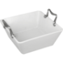 Elegance White Salad Bowl