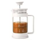 French Press Coffee Maker -600ML Glass & Stainless Steel