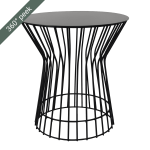 Monica Side Table - Sandpaper Black