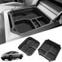 Sktu 2-PACK For 2024 2025 2026 Tesla Cybertruck Center Console Organizer 2024 2025 2026 Cybertruck Console Tray Cybertruck Armre
