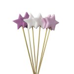 Stars On Stick Purple Mix Pack Of 6