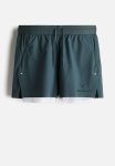 Double-layered Sports Shorts In Drymove - Turquoise