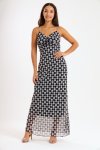 Catalina Sleeveless Meshed Lined Bodycon Maxi Dress