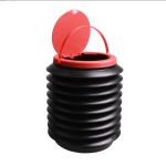 Foldable Car Trash Can With Lid & Handle - Portable Vehicle Garbage Bin