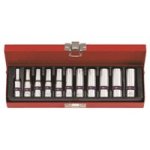 King Tony - Socket Set 1 4 Metric Deep 4 - 13MM 6P