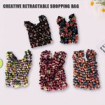 Expandable Magic Bag With Pleated Belt - Large Capacity Multi-purpose Foldable Design For Girls - Assorted Colors Foldable Shopp