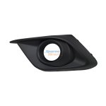 Mazda 3 Fog Grille Plain Black With Hole Left 14-16