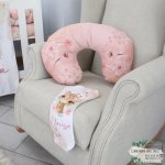 Feeding Pillow Cover Pink Flower Giraffe