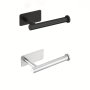 1PC Stainless Steel Toilet Paper Holder - Self-adhesive No Drill Wall Mounted Tissue Roll Dispenser For Bathroom