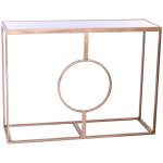 Metal And Mirror Console Table Server 79CM X107CM X 36CM