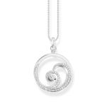 Necklace Wave With White Stones - 45CM Adjustable