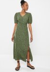 MINI Ditsy Floral Printed Dress - Khaki