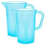 Terbold 1 Liter Measuring Pitcher Graduated Blue Pack Of 2