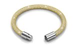 DESTINY Yellow Gold Mesh Bracelet With Swarovski Crystals