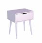 Finn Pedestal Bedside Table Drawer Unit White Drawer