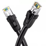 UGreen CAT8 S ftp Ethernet 15M Round Lan Cable Supports Transmisison Speed Upto 40GBPS - Black