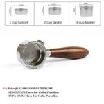 Coffee Accessories Portafilter Compatible For Delonghi Walnut Wood