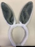 Grey Bunny Ears Alice Bands