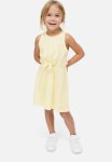 Tie-detail Dress - Light Yellow