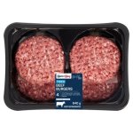 Pnp Thick Beef Burgers 4 Pack 640G