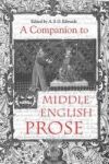 A Companion to Middle English Prose Paperback
