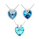 Killer Deals Crystal Heart Halo Pendant Necklace - Best Bargains Online