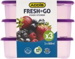 Addis Plastic Grocery Container - 600 Ml