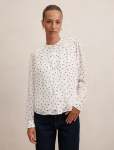 Rory Sheering Blouse - 18 Cream Bower Spot