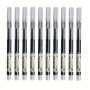 10pcs Fine Pointed Liquid Ink Ballpoint Pens With Detachable Caps Visible Ink Volume Stick Pen Structure Circular Pen Body Quick Drying Ink For School